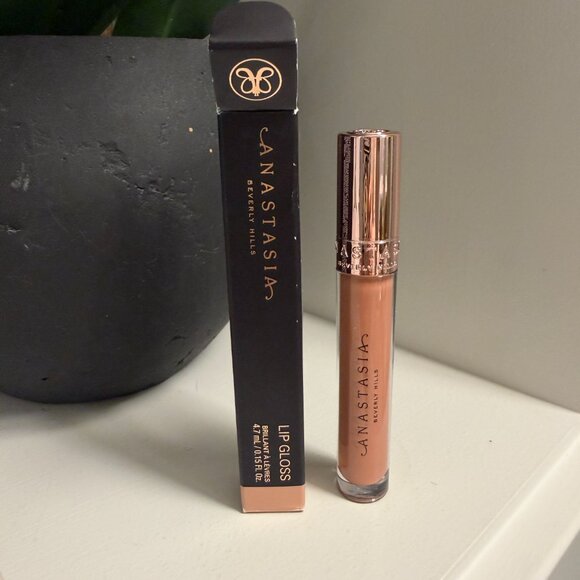 BNIB Anastasia of Beverly Hills Universal Luminous Tinted Lip Gloss Peachy Nude - Picture 2 of 3